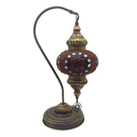 Large Handemade Half a Heart Turkish Lamps - Sultan Orange