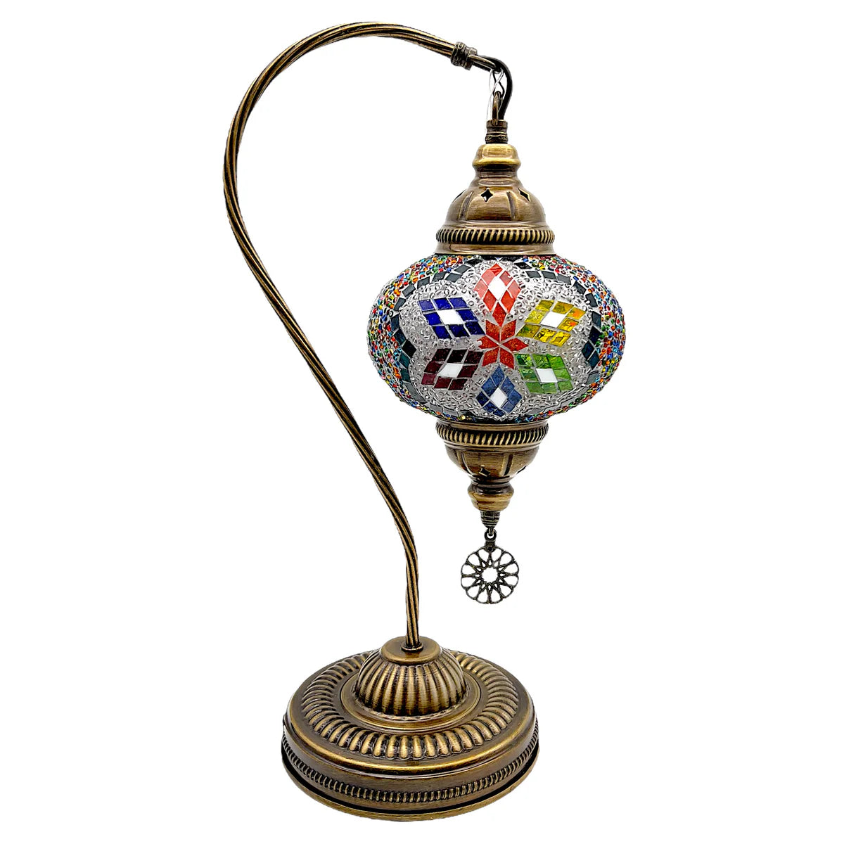 Large Handemade Half a Heart Turkish Lamps - Multicolor