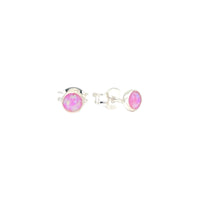 Mini Pink Opal Sterling Earrings