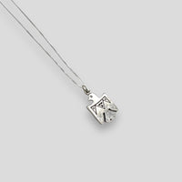 Small Sterling Silver Thunderbird Pendant Necklace