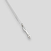 Small Sterling Silver Arrow Pendant Necklace