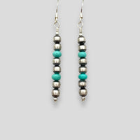 Native American Navajo Pearl and Turquoise Earrings