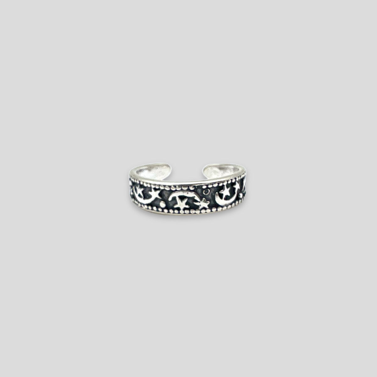 Shooting Stars Sterling Silver Toe Ring