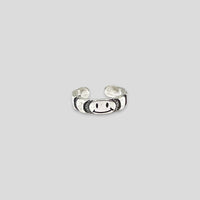 Smiley Face Sterling Silver Toe Ring
