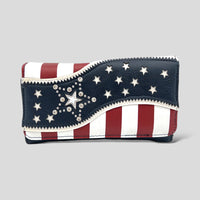 Star Red, White, and Blue Trifold Wallet