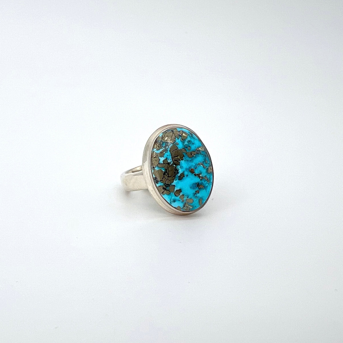 Large Turquoise and Sterling Silver Rings