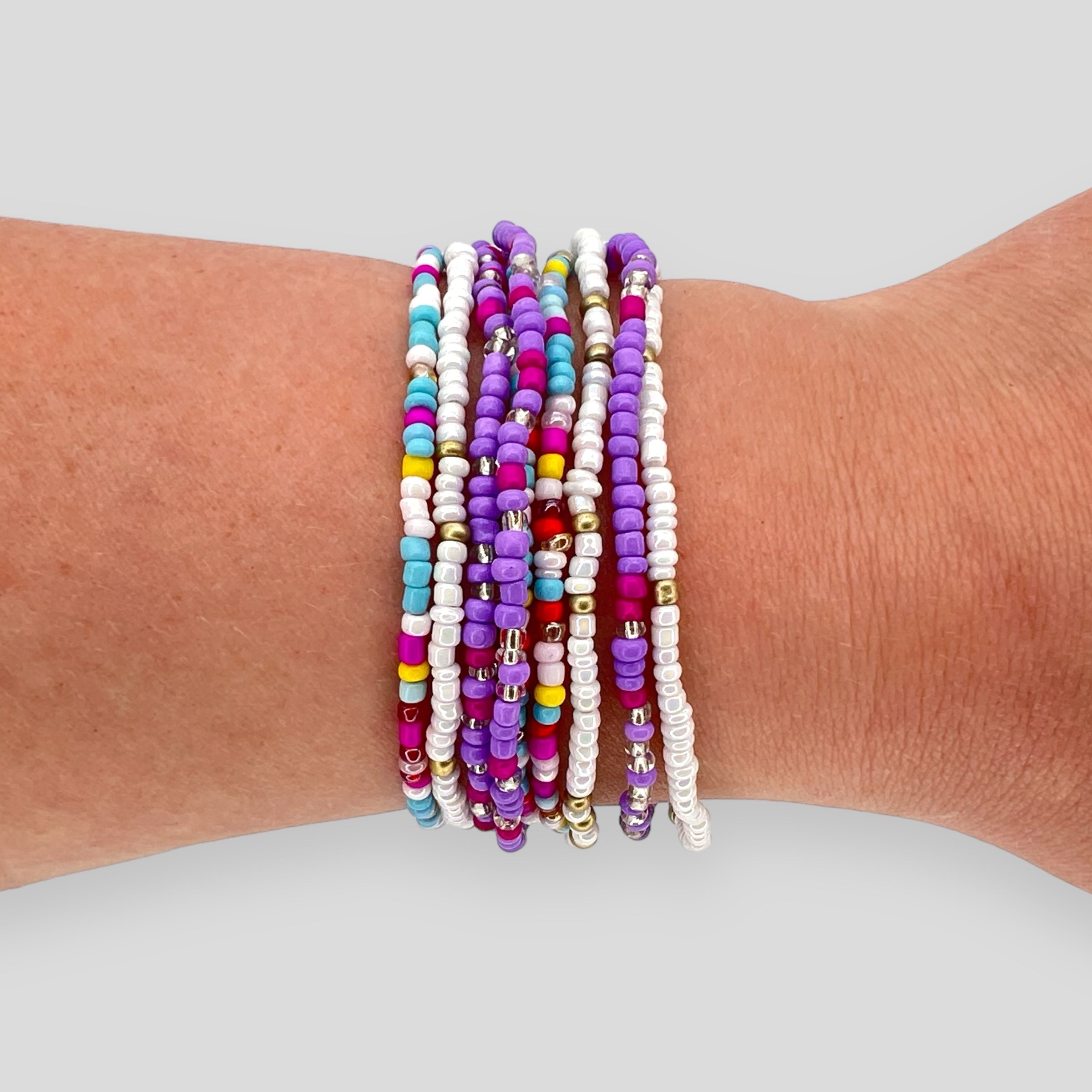 Stackable Beaded Bracelets – Drawnwest