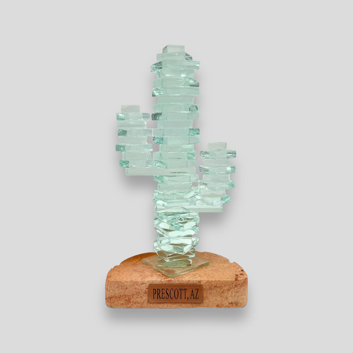 Prescott Arizona Two Arm Large Glass Cactus