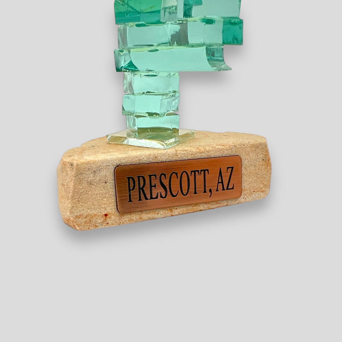 Prescott Arizona Three Arm Small Glass Cactus