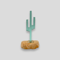 Prescott Arizona Two Arm Small Smooth Glass Cactus