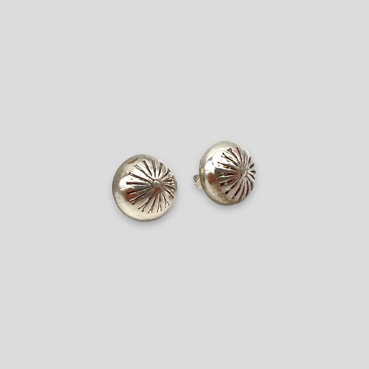 Sterling Silver Stamped Studs