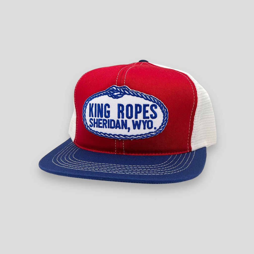 King Ropes Red, White, and Blue Trucker Hat – Drawnwest