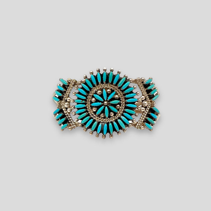 Native Made Turquoise Cluster Cuff