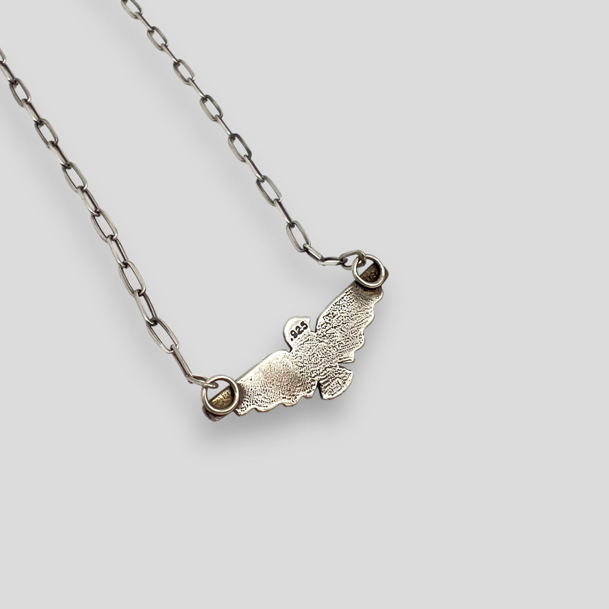 Turqouise and Sterling Silver Thunderbird Necklace