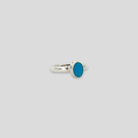 Small Turquoise and Sterling Silver Ring