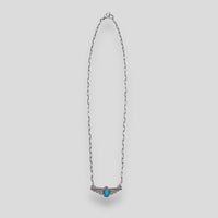 Turqouise and Sterling Silver Thunderbird Necklace