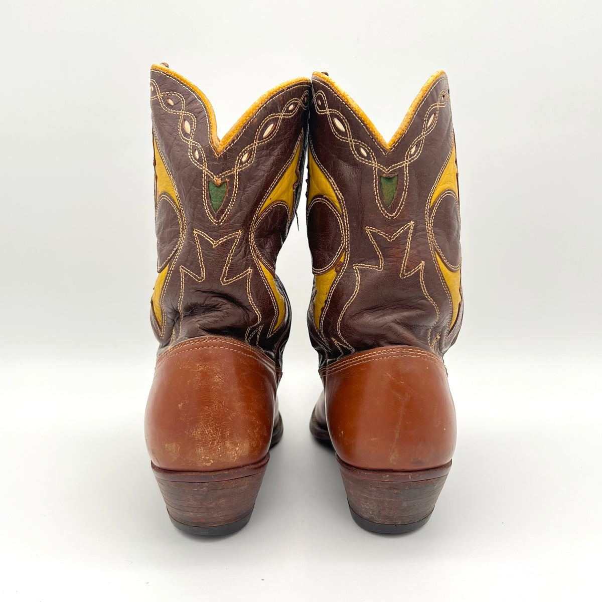 Vintage Leather ACME Cowboy Boots- Men's Size 9