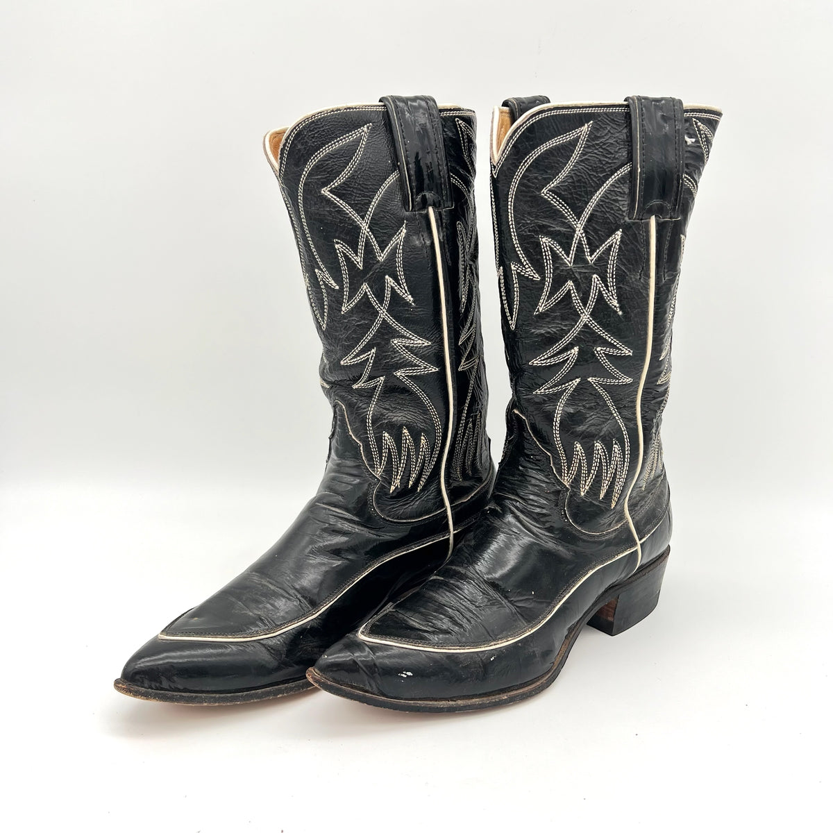 Vintage Leather Justin Cowboy Boots- Women's Size 5