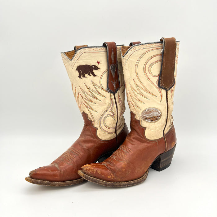 Vintage Leather ACME Cowboy Boots- Men's Size 9