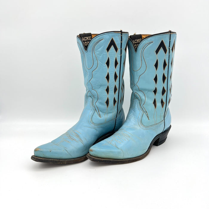 Vintage Leather ACME Cowboy Boots- Men's Size 8