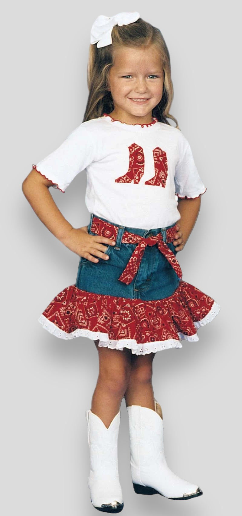 Kiddie Korral 2 Piece Bandanna Outfit- Red