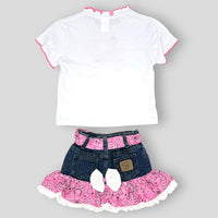 Kiddie Korral 2 Piece Bandanna Outfit- Pink