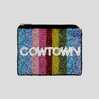 Cowtown Hand Beaded Pouch