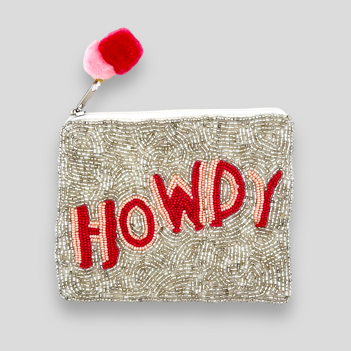 Howdy Hand Beaded Pouch