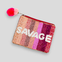 Savage Hand Beaded Pouch