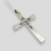 Turquoise and Sterling Silver Cross Pendant