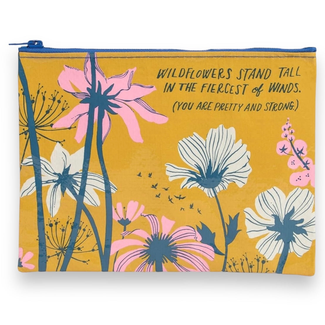 Wildflowers Stand Tall In The Fiercest Of Winds Zipper Pouch