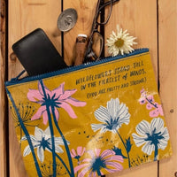 Wildflowers Stand Tall In The Fiercest Of Winds Zipper Pouch