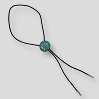 Turquoise Circle Bolo Tie