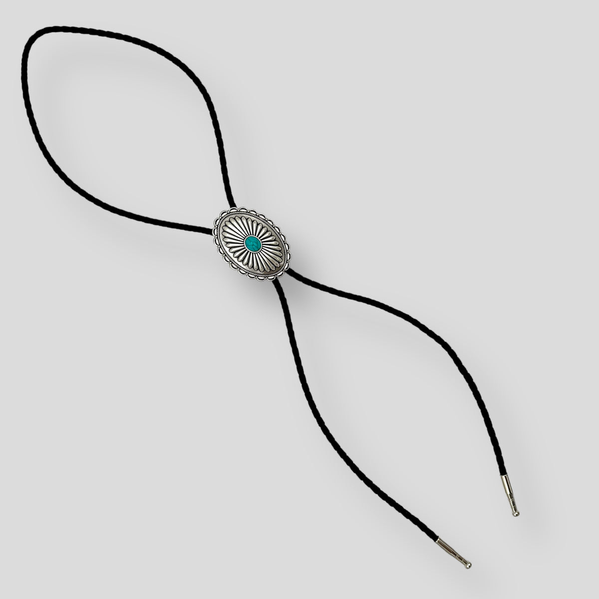 Turquoise Oval Bolo Tie