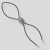 Turquoise Oval Bolo Tie