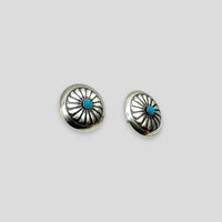 Kingman Turquoise and Sterling Silver earrings