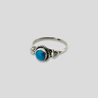 Arizona Turquoise and Sterling Silver Rings with Shell Detail