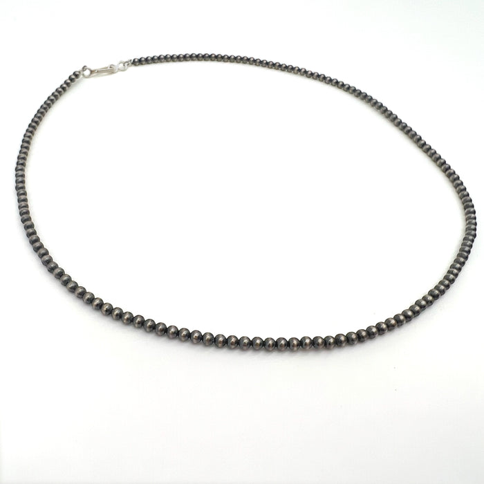 Navajo Pearls Sterling Silver Necklace - 18"