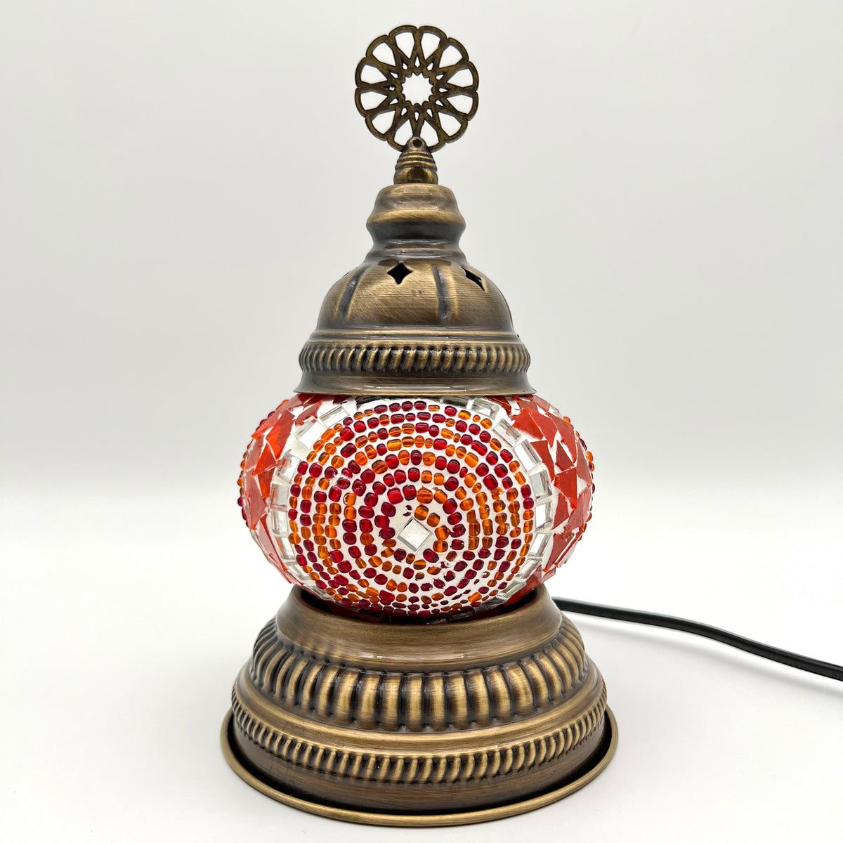 Mini Handmade Turkish Lamp - Orange