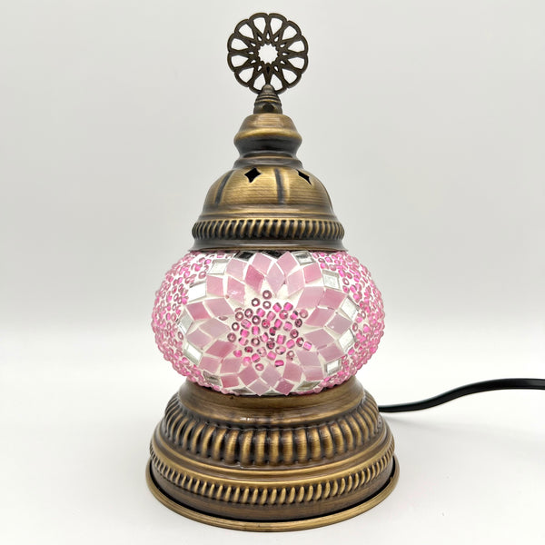 Mini Handmade Turkish Lamp - Pink