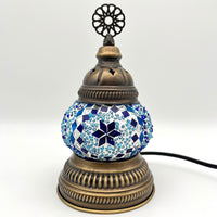 Mini Handmade Turkish Lamp - Blue