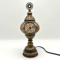 Small Handmade Turkish Lamps - Amber/Brown