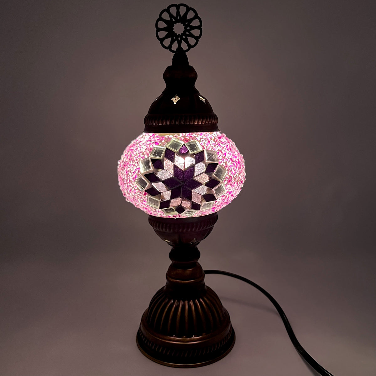 Small Handmade Turkish Lamps - Purple