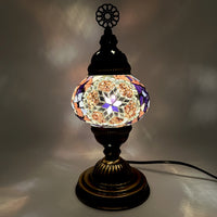 Medium Handmade Turkish Lamps - Purple 2