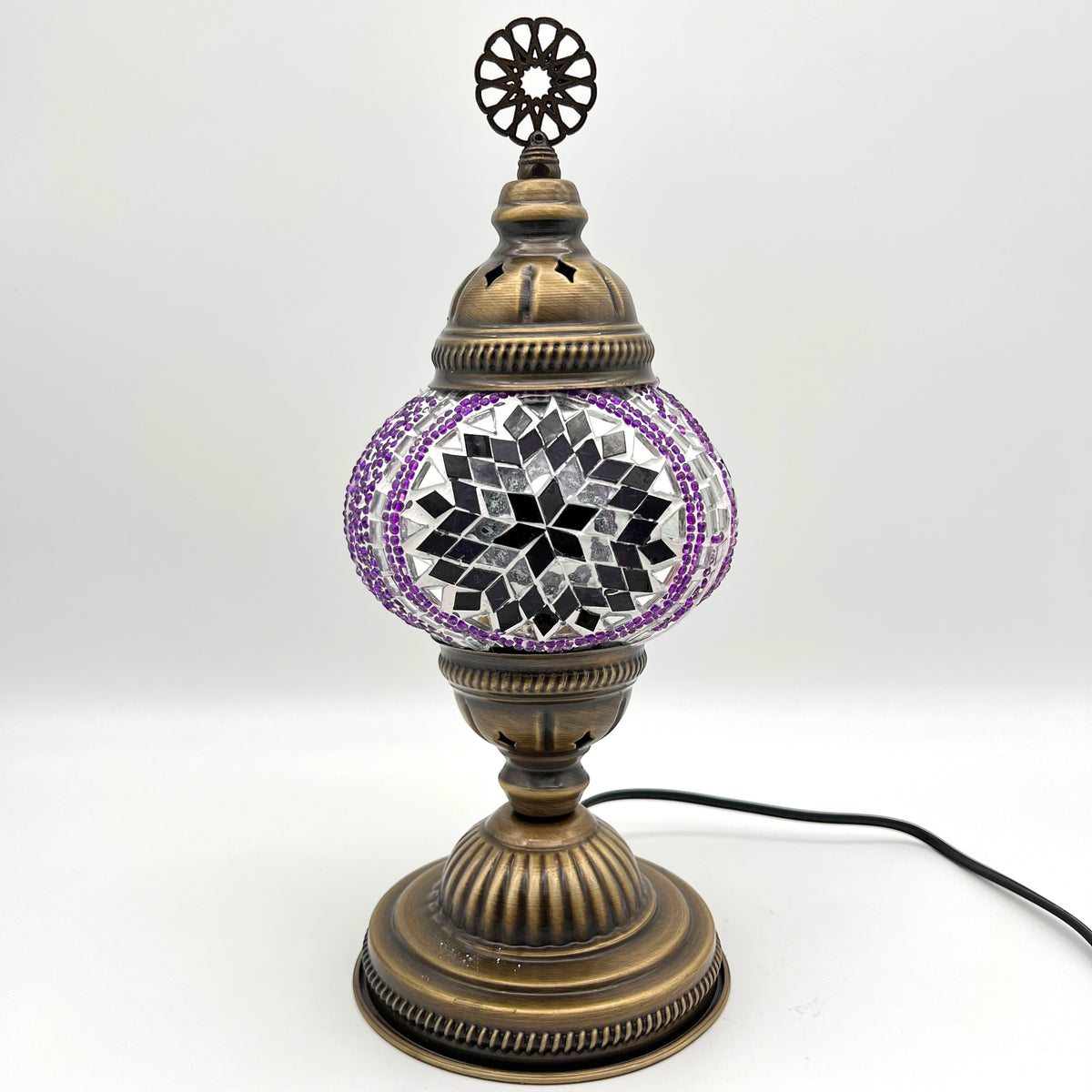 Medium Handmade Turkish Lamps - Purple 1