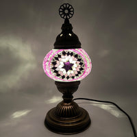 Medium Handmade Turkish Lamps - Purple 1