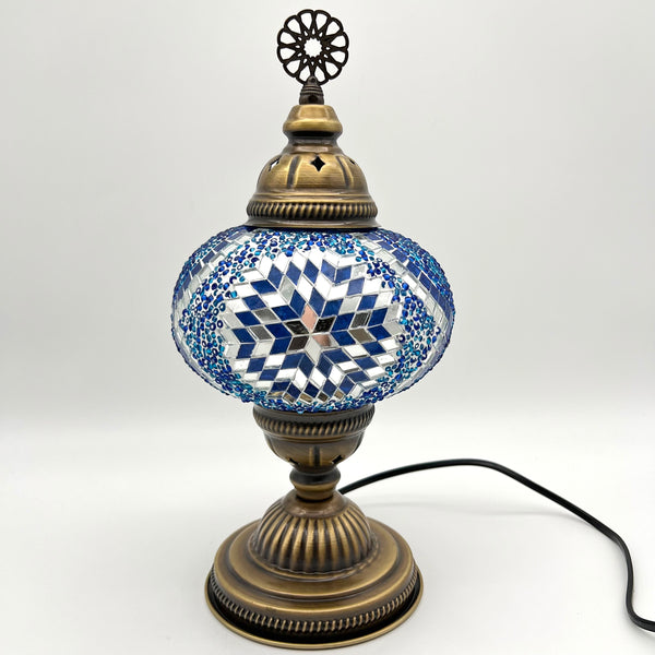 Handmade Turkish Table Lamps - Blue 2