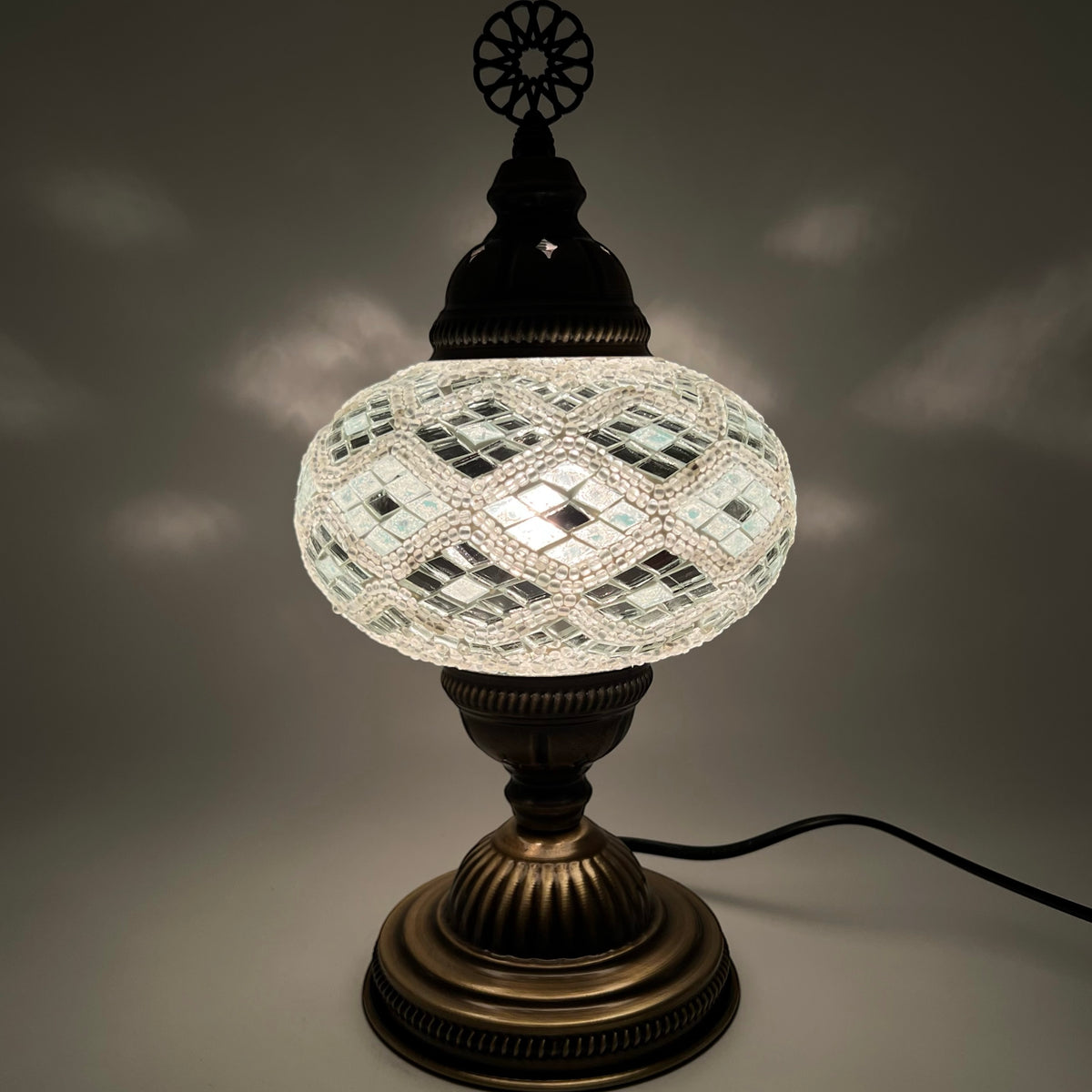 Handmade Turkish Table Lamps - White