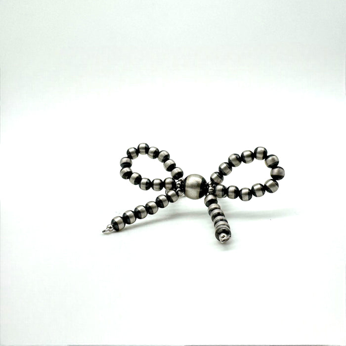 Navajo Pearl Sterling Silver Bow Ring