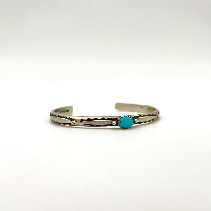 Handcrafted Turquoise and Sterling Silver Bracelet